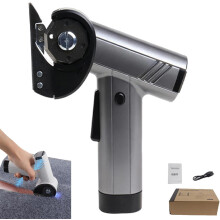 Foarfece electrice reîncărcabile fără fir pentru carton, covor, plastic, piele – Tăiere rotativă – Compatibile cu baterii AAA