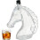 Καράφα ουίσκι Horse Head με πώμα – Διαφανής γυάλινη θήκη ποτών για μπαρ στο σπίτι, 1