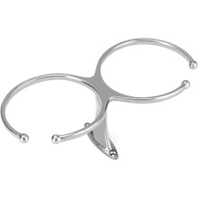Marine316 rostfritt stål med dubbel ring, passar de flesta muggar upp till 8,5 cm i diameter, kompatibel med yachter, båtar, husbilar