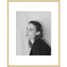 11x14 Aluminum Picture Frame with/without Mat, Real Glass, Gold, Wall Mount – Compatible with 8x10 or 11x14 Photos