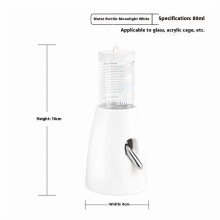2In1 Hamster Feeder And Waterer Large Capacity Leakproof Automatic Feeder Food Water Dispenser Leak Proof Food Feeding Supplies