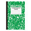 Wide Ruled Marble Composition Book 60 Pages Green 1
