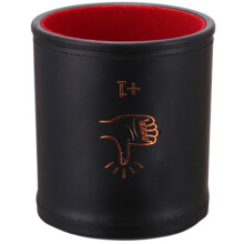 Quiet PU Leather Straight Dices Cup Shaker Dices Cups Drinking Game Entertainment Dices Cup Game Supply