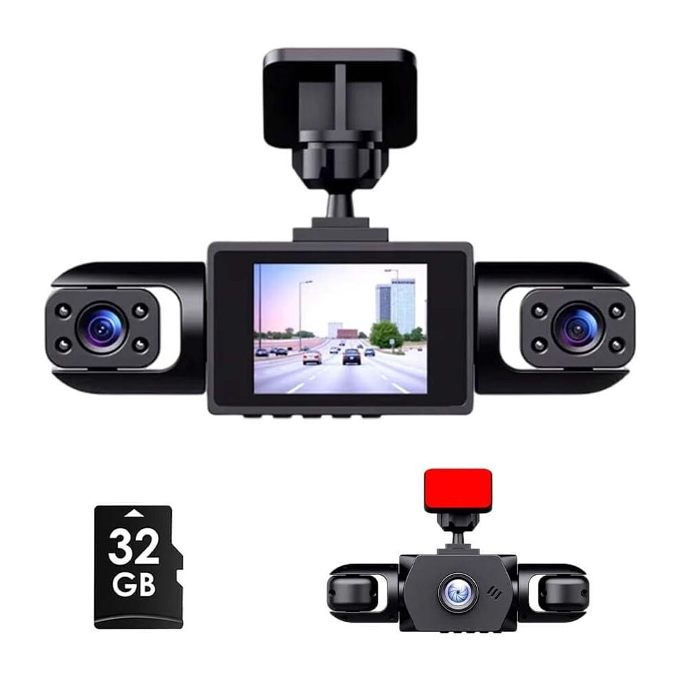 360 Dual-Lens Dash Cam W/ 1080P Front/Rear, Night Vision, G-Sensor, Parking Monitor, Loop Rec. & 32Gb Sd Card 9327961504516