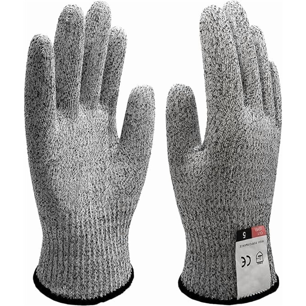 Safety Cut Resistant Gloves, Food Grade Level 5 Protection Kitchen Glove, Cut Proof Gloves For Mandolin Slicing 1 Pairï¼Lï¼ 9448990386819