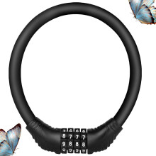1Pcs Steel Zinc Alloy Plastic Bike Locks with Combinations for Bicycles 4.3x4.1x1.2in