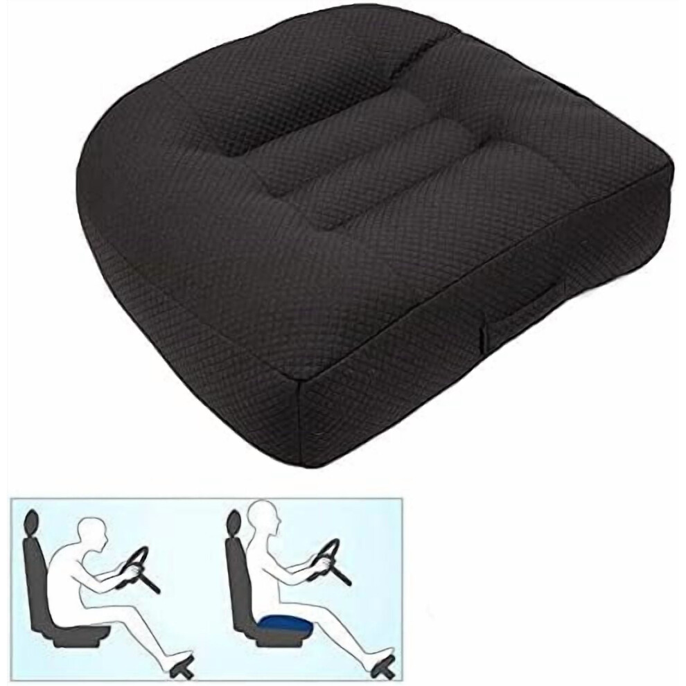 Car Booster Seat Cushion For Short Drivers Â Hip & Lower Back Fatigue Relief, Compatible With Cars, Trucks, Suvs, Office Chairs, Wheelchairs (Pure 9110895733677