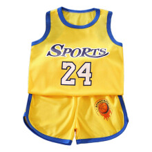 Ediodpoh Kids Basketball Outfit: Mesh Vest & Shorts Set, Yellow, Ages 1–11 Years, Compatible with Youth Sizes
