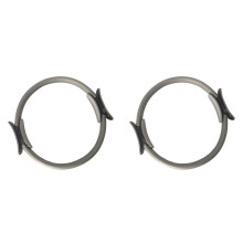15-Inch Pilates Ring with Dual Padded Handles, 2PCS Yoga Magic Circle – Lightweight, Durable, Compatible with Home Fitness