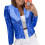 Blazer da donna con paillettes, maniche lunghe, taglio corto 1