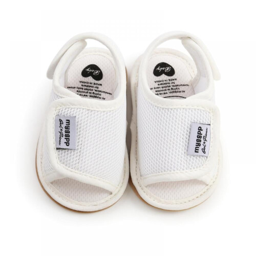 Sandals Leanaí Buachaillí Cailíní Samhraidh le Snaidhm Bogha Cothrom, 0-18M