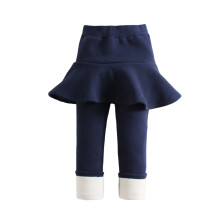 Ediodpoh Trendy Leggings Rokje met Ruches voor Peuters, Kinderbroek, Marineblauw, 6-7 Jaar