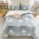 Fleece Comforter Set Queen 3-Piece Microfiber 1