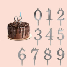 Reusable Number Candle Holder Set for Birthday Cakes