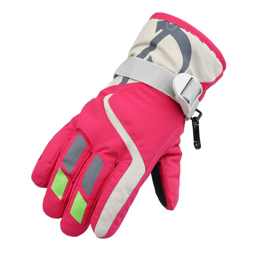 Αντιανεμικά ζεστά γάντια χιονιού για υπαίθριες δραστηριότητες, παιδιά, κορίτσια,