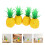 Worgeous4pcs Μίνι ψεύτικα μοντέλα ανανά Ρεαλιστικά τεχνητά φρούτα ψεύτικο ανανά 1