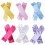 12Paare Satin Mit Schleife, Lange Kinderhandschuhe 1