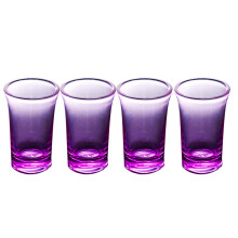 Unbreakable Multicolored Shot Glass Set (4 pcs) – Compatible with Whiskey, Tequila, Vodka & All Spirits
