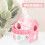 Hamster PVC Rose Double Étages Refuge Animal 5