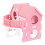 Hamster PVC Rose Double Étages Refuge Animal 8