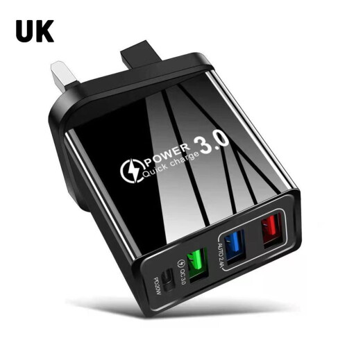 Φορτιστής πολλαπλών θυρών PD3USB Γρήγορη φόρτιση, καθολικός προσαρμογέας ταξιδιού,