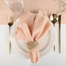 4 Pack Handmade Cloth Napkins Cotton Napkins Washable Cloth Napkin for Dinner, Wedding and Parties, 16"x16"