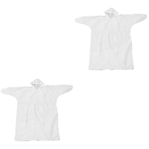 2Pièces Capes Jetables Blancs Protection Durable 2