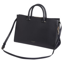 Ted Baker Women's Bar Detail Extra Large Leather Tote Bag, Navy