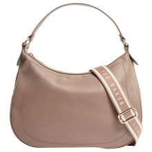 Ted Baker Women's Webbing Large Leather Hobo Bag, Taupe