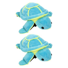 2pcs Plush Turtle Skiing Knee Pads Blue Shock Resistance Outdoor Protector for Adults Roller Skating and Ice Skating Safety