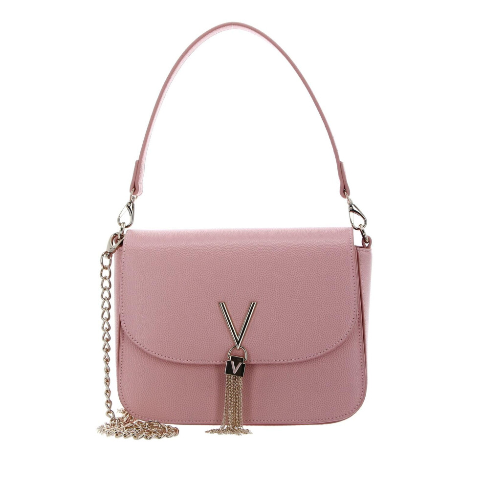 Valentino By Mario Divina, Women's Handbag, 8X17x23 Cm (B X H X T), Cipria, Regular Black