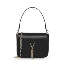 Valentino Women 1r4-divina Handbag, Black/Gold, ?NICA