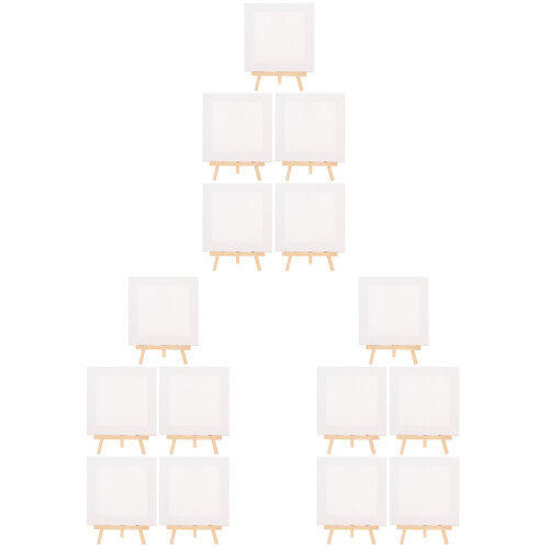 15Ensembles Mini Canvas Chevalet Multi Couleurs Pour Peinture DIY 1