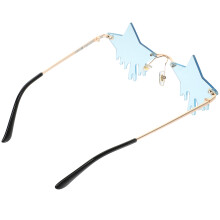 4Paare Party Rimless Stern Sonnenbrillen Himmelblau Kreatives Design