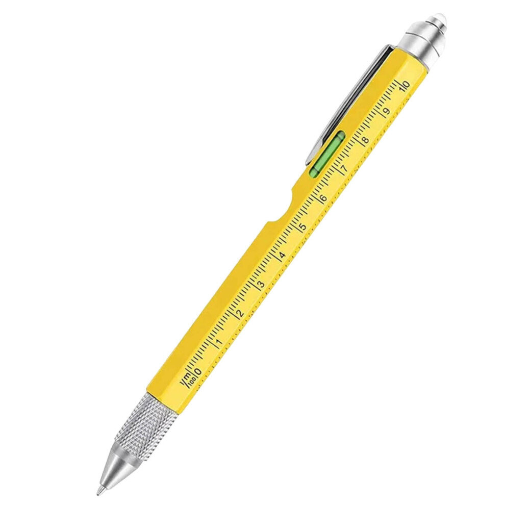 9-In-1 Multi-Function Tool Pen, Ballpoint With Screwdriver Bottle Opener Ruler, Utility Tools Gadget Pens 9448990386291