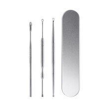 9Stk Ohrlöffel Set Ohrenreiniger Silber Sicher Ergonomisch