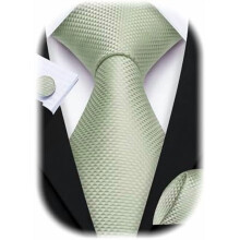 Men's Silk Tie Extra Long Solid Color Wedding Necktie