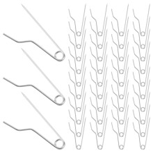 500Stk Langlebige Silberne Broschen Pin Backteile Für DIY Schmuck