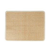 RabbitScratcher Pad for Nails Natural Sisal 40x30cm Bunny Scratching Mat Cooling RabbitGrinding Claws Pads Bunny Chew Toy
