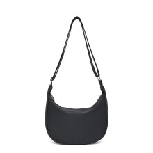 Miss Lulu Cross Body Bag for Women Shoulder Bag Ladies Waterproof Crescent Bag Dumpling Bag with Adjustable Strap (Black)