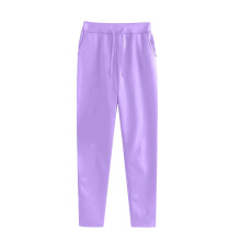 Calça de ioga feminina essencial para atividades físicas, com cós elástico - modelo reto com bolsos, ideal para corrida, academia e uso casual