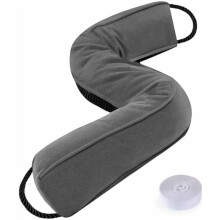 Door Draft Stopper – Removable Washable Cover, All-Season Seal for Noise/Light/Dust, Fits Gaps up to 3", 34", Gray
