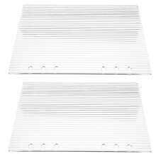 8Stk Refillable Acryl Notizbuchschutz, Transparent Und Strapazierfähig
