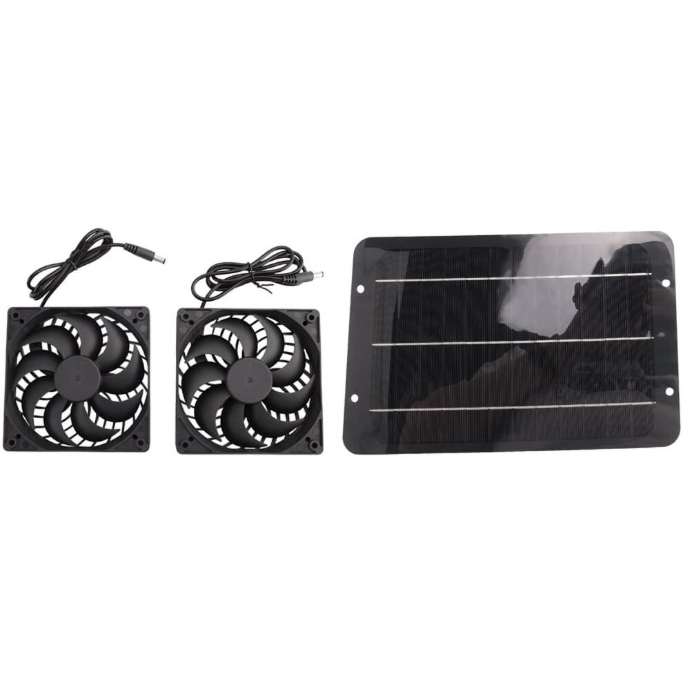 12V Solar Exhausts Fan 6 Inch Ventilator Solar Panel Powered Fan Air Extractor For Dog Chicken House Rv Greenhouse Fan 9028731338996