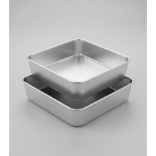 6/9 Inch Square Baking Cake Pan, Stainless Steel Brownie Bread Cake Molds, Square Bakeware for Lasagna Pie, Oven & Dishwasher Safe