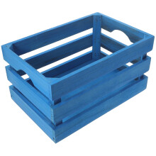 Wooden Crates for Storage Display - Rustic Blue
