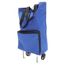 Sac de courses pliable avec roulettes pivotantes et grande capacité