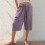 Γυναικεία παντελόνια culottes με κορδόνι στη μέση και φαρδιά μπατζάκια, νάιλον 1
