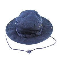 Boonie-hattu, muodikas unisex-aikuisille, ulkoiluun ja urheiluun tarkoitettu leveälierinen Boonie-hattu, kalastushattu - vapaa koko (tummansininen)