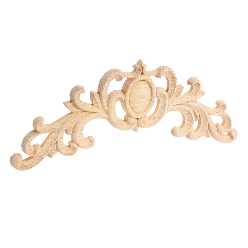 Wooden Carved Onlays For Furniture Long Wood Applique Trim Wooden Decal Wood Appliques For Bed Door And Wardrobe 9028731341880